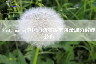 金坛中国消防救援学院录取分数线公布
