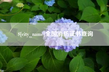 金坛全国消防证书查询
