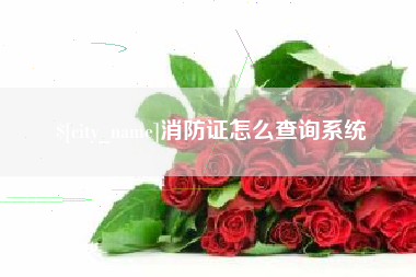 金坛消防证怎么查询系统