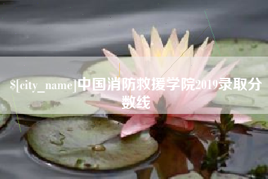 金坛中国消防救援学院2019录取分数线