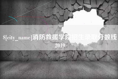 金坛消防救援学院招生录取分数线2019
