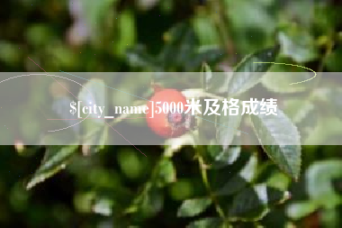 金坛5000米及格成绩