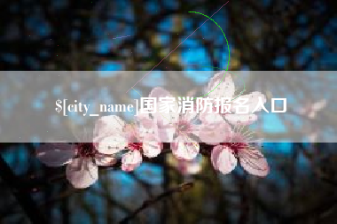 金坛国家消防报名入口