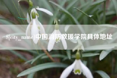 金坛中国消防救援学院具体地址
