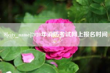 金坛2020年消防考试网上报名时间