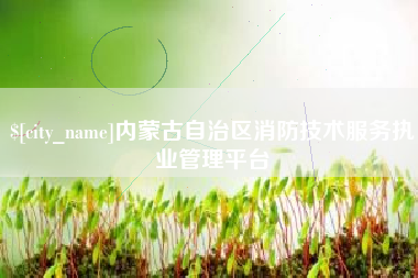 金坛内蒙古自治区消防技术服务执业管理平台