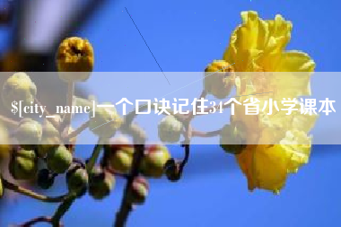 金坛一个口诀记住34个省小学课本