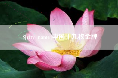 金坛中国十九枚金牌
