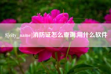 金坛消防证怎么查询,用什么软件