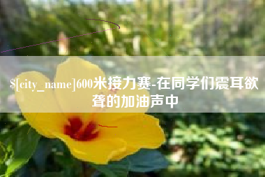 金坛600米接力赛-在同学们震耳欲聋的加油声中