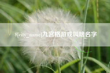 金坛九宫格游戏叫啥名字