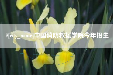金坛中国消防救援学院今年招生
