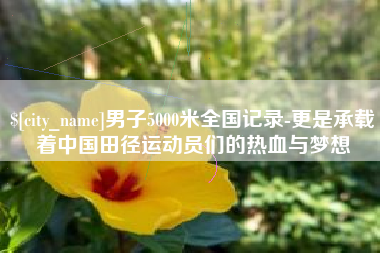 金坛男子5000米全国记录-更是承载着中国田径运动员们的热血与梦想