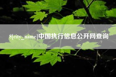 金坛中国执行信息公开网查询