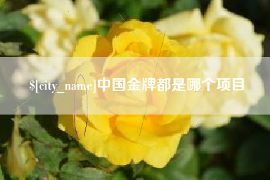 金坛中国金牌都是哪个项目