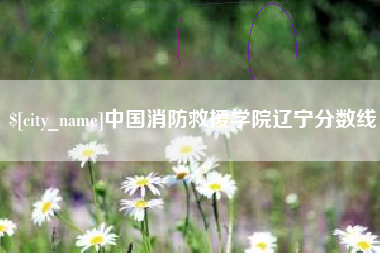 金坛中国消防救援学院辽宁分数线