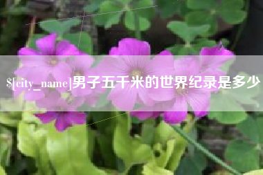 金坛男子五千米的世界纪录是多少
