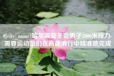 金坛哈尔滨亚冬会男子5000米接力-需要运动员们在高速滑行中精准地完成