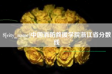 金坛中国消防救援学院浙江省分数线