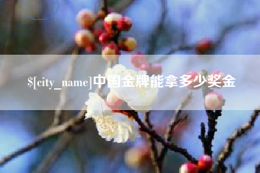 金坛中国金牌能拿多少奖金