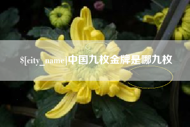 金坛中国九枚金牌是哪九枚