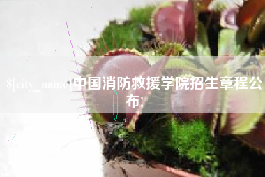 金坛中国消防救援学院招生章程公布!
