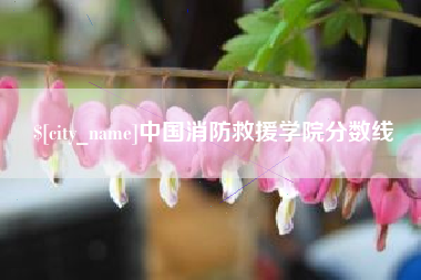 金坛中国消防救援学院分数线